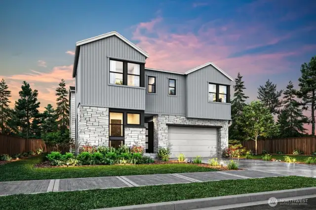 Exterior Rendering for marketing purposes only- Colors and features may vary