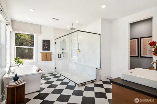 Primary Bath-  Model Home pictures for illustration only. Colors and features may vary