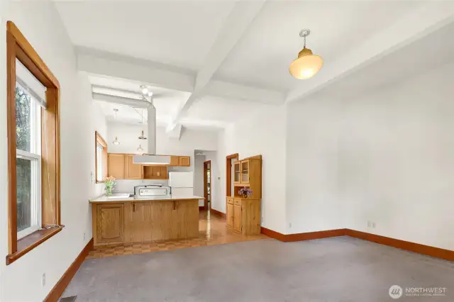 Main level kitchen/living
