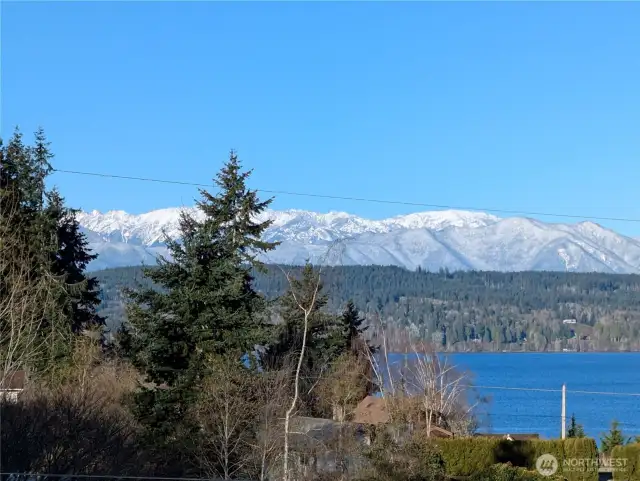 canal and mountain view