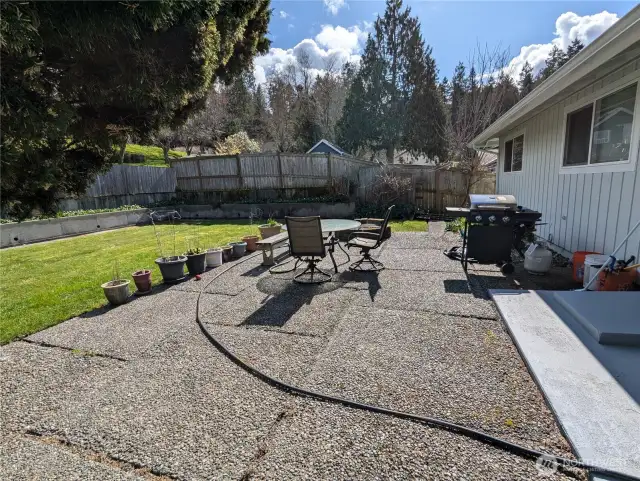 back yard patio