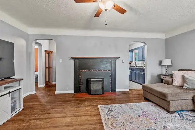 Living Room with Fireplace