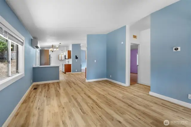 The additional living room invites your ideas for more areas to relax or entertain.