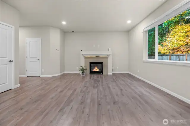 Open floor space