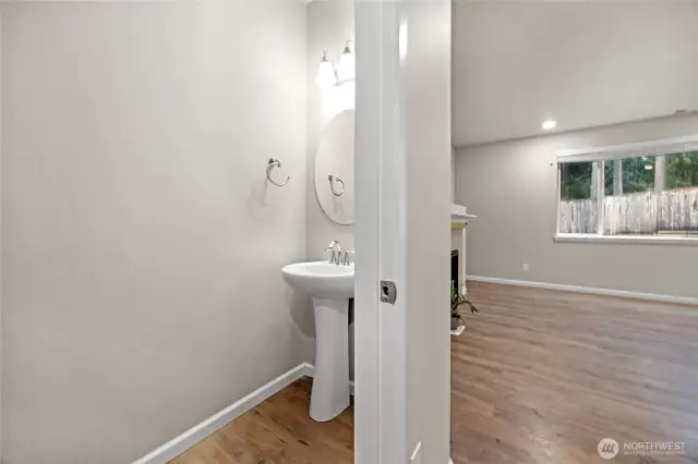 Half bath downstairs