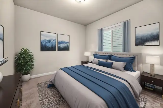 Bedroom #2 - Virtually staged