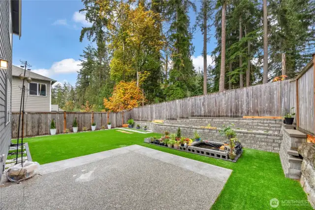 Updated backyard area