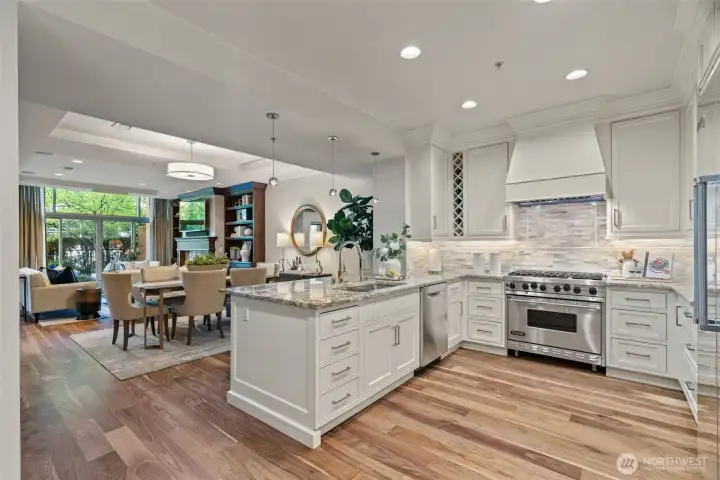 Beautiful refinished hardwoods.