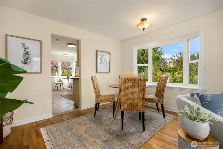 Bright and sunny windows throughout.