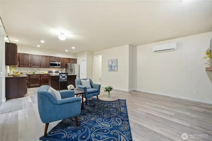 All New lower level Lux vinyl floors