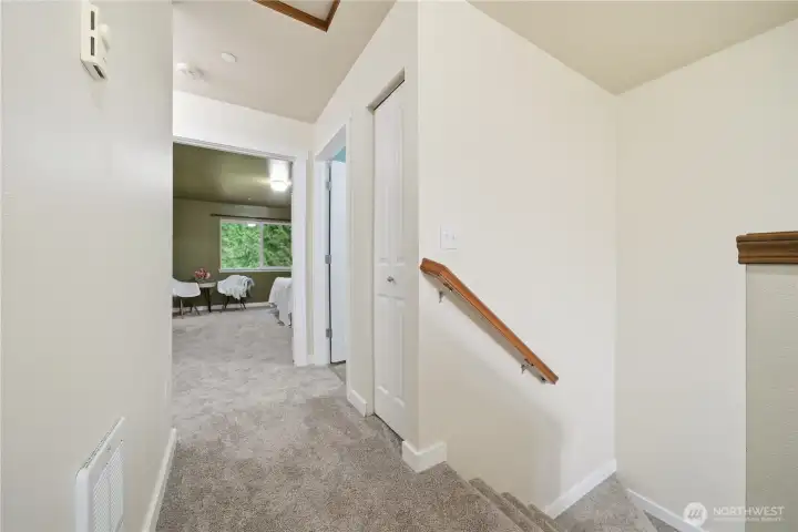 Upper level all new carpet!