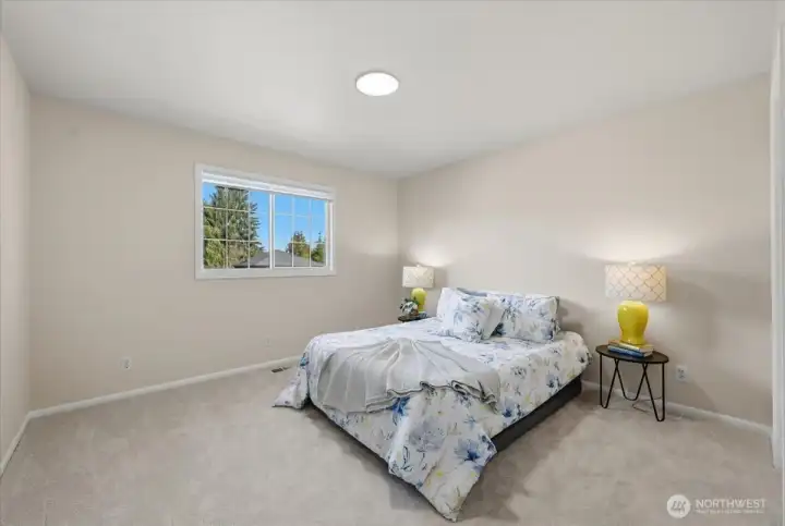 3rd Generously Bedroom Upstairs with Large Closet