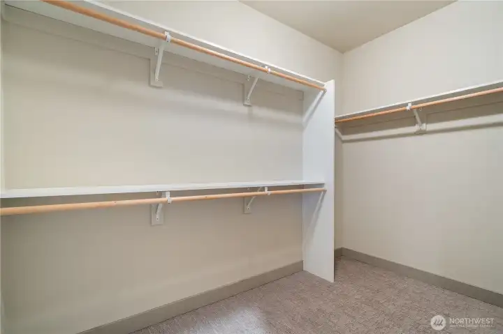 Primary walk in closet