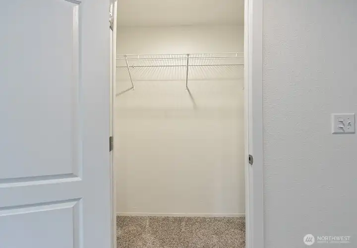walk in closet in master suite