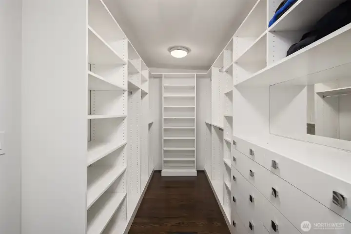 California Closets provide organized storage.