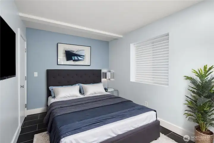 Bedroom - virtually staged.