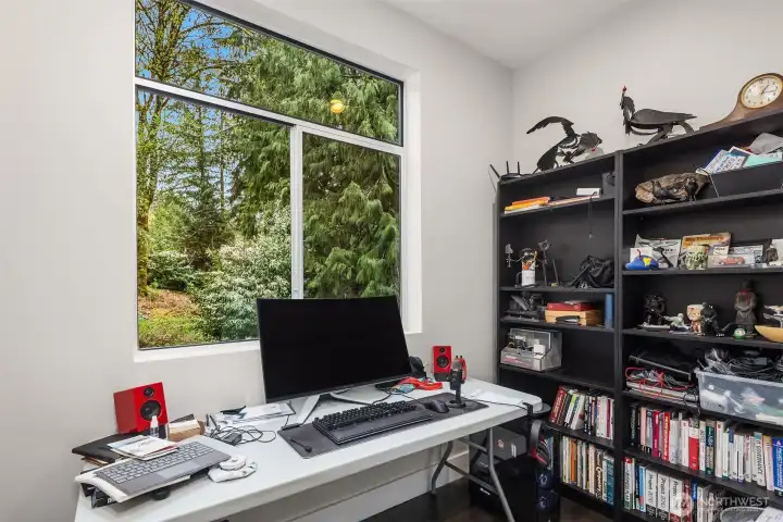 Lower level bedroom with flexible options.