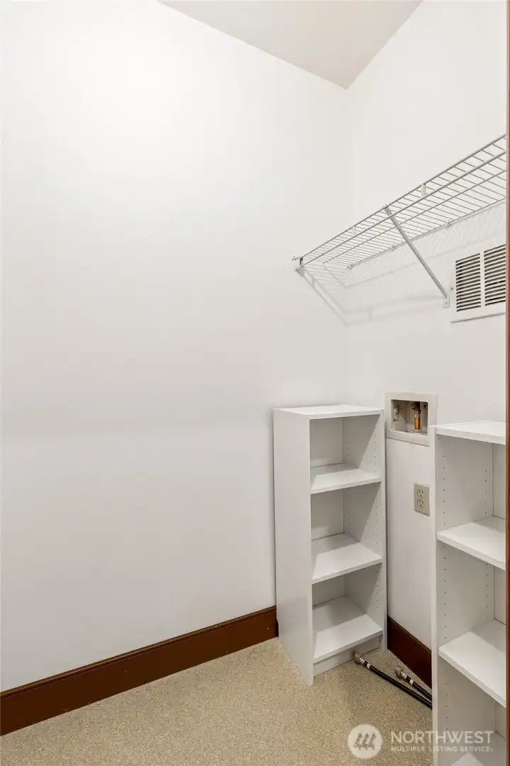 Enjoy the flexibility of a dedicated in-unit utility room for laundry or storage, in addition to complimentary community laundry facilities.