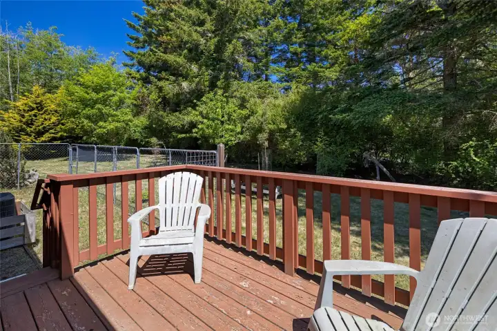 Choice of decks for enjoying morning, afternoon or evening sun...