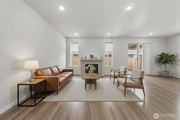 Living Room - Virtually staged
