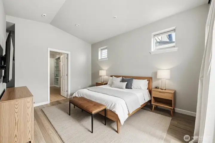 Primary bedroom - virtually staged