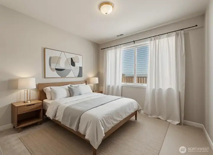 Bedroom 2 - virtually staged