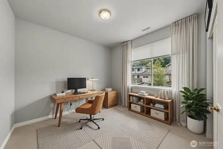 Office/Bedroom 3 - virtually staged