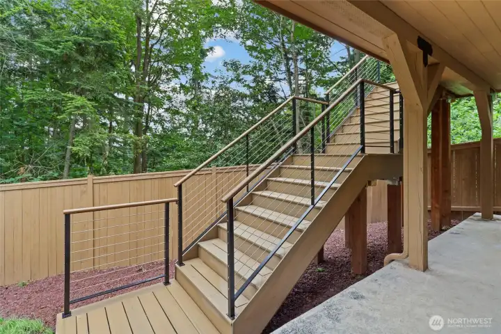 Custom cable railing system. Custom cable railing system.