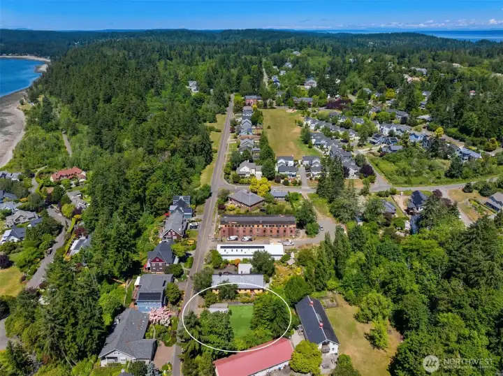 Set among beautifully preserved historic buildings, the home is surrounded by timeless architectural charm.
