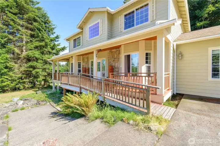 Ramp to front porch for easy access.