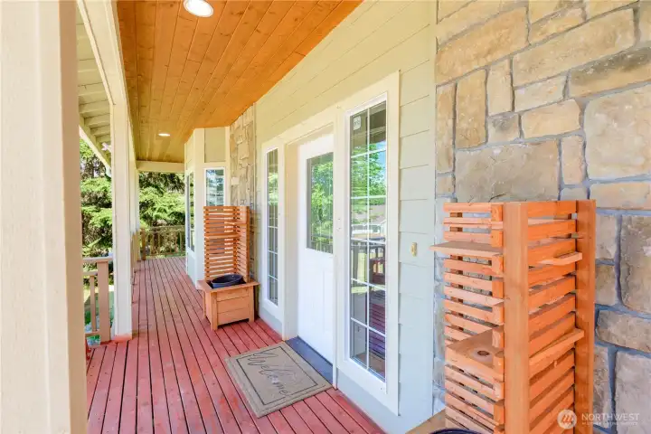 Covered front porch