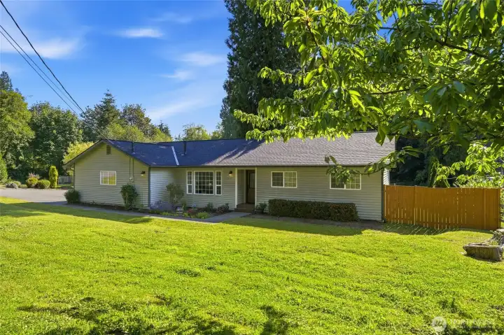 Over three-quarters of an acre provides room to garden, play, or simply unwind. Over three-quarters of an acre provides room to garden, play, or simply unwind.