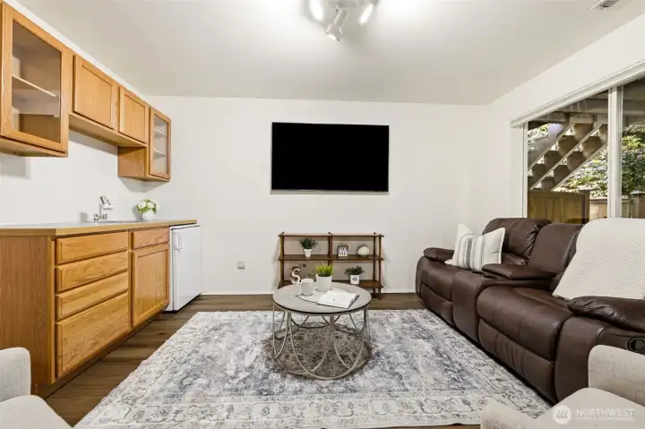Basement Living/Kitchenette