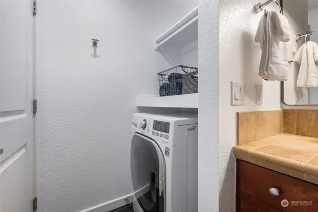 Combo washer/dryer in the unit