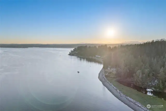 Sunset over Rocky Bay.