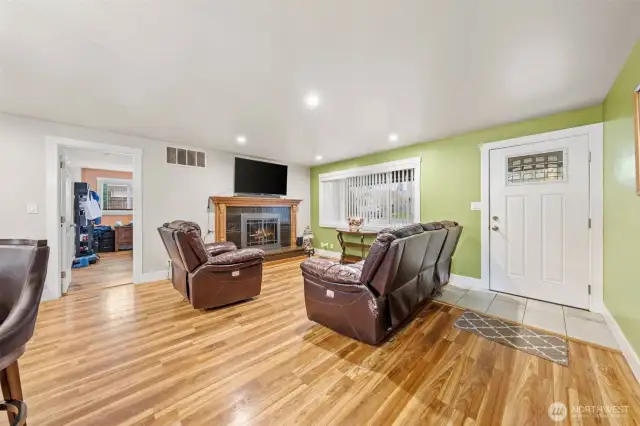 Open concept floor plan