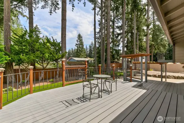 Multi-level trex deck