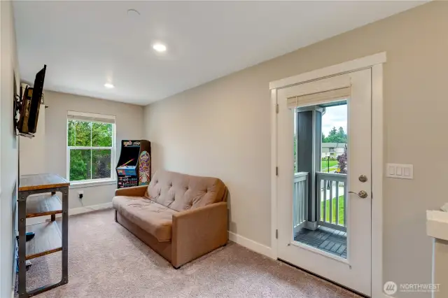Loft upstairs.