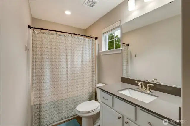Full bathroom upstairs.
