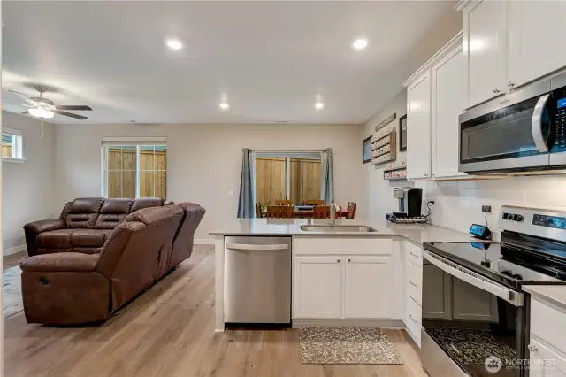 Open floor plan.