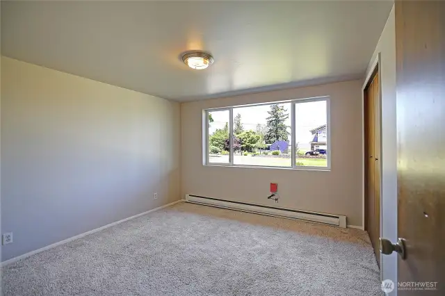1 of 2 bedrooms downstairs.