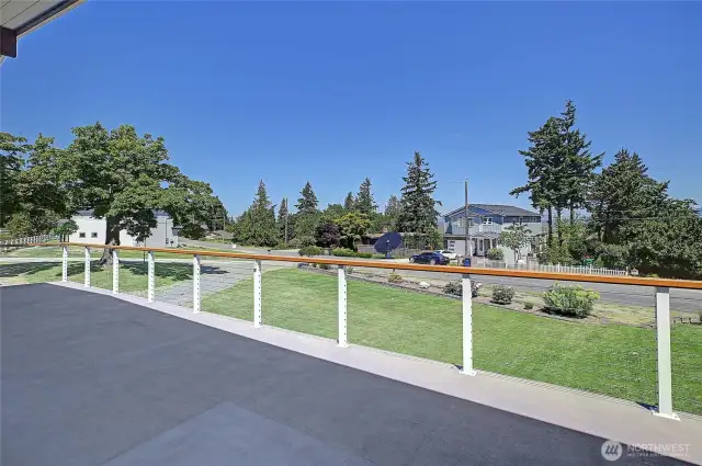 Large deck for entertaining and taking in the views!