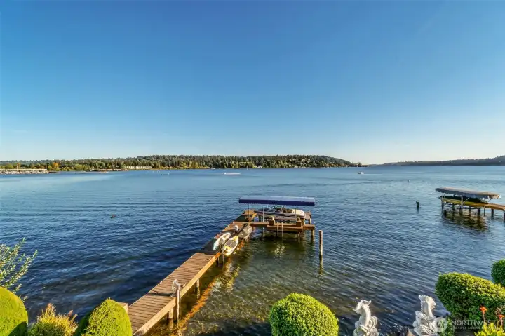 Unmatched sunset views.  Open water vistas from your dock-tranquil evenings await.