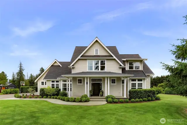 Front view of the completely thought out main home.