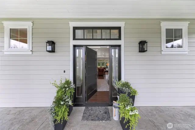 Beautiful front entry into the home.