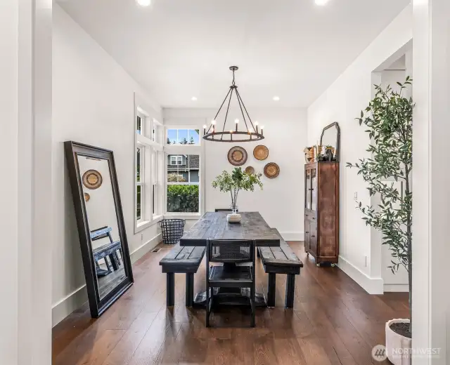 Inviting formal dining room.
