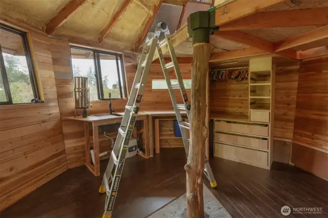 Insulated and dry, this sweet space awaits final touches.