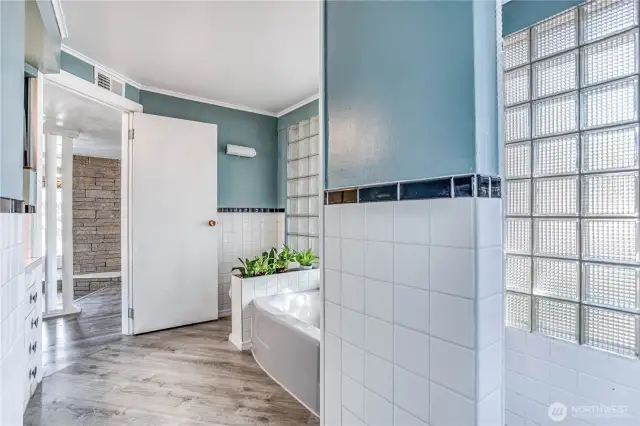 Full bathroom 2 with a bathtub and separate stand up shower
