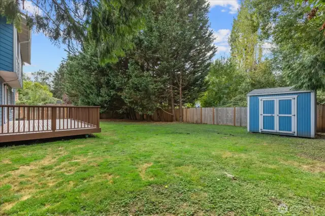 Expansive Fully Fenced Flat Back Yard