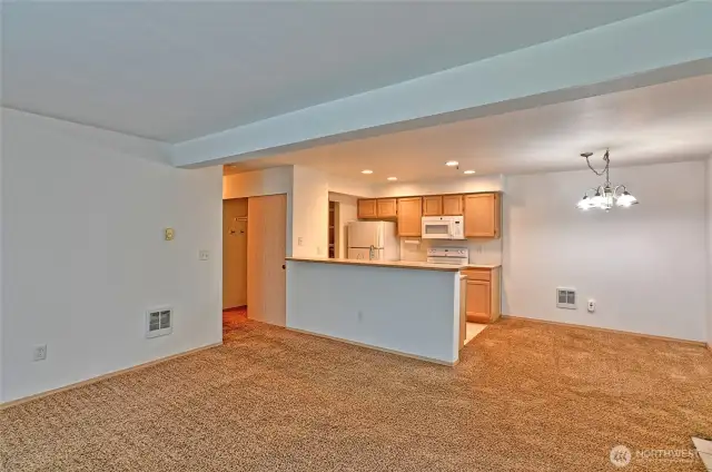 Living Rom view to Kitchen